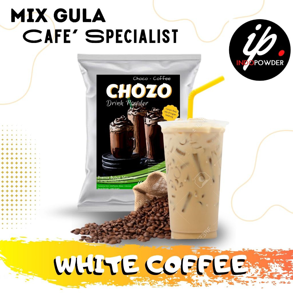 

Indopowder - Bubuk Minuman WHITE COFFEE 1Kg Untuk Cafe, Waralaba, Resto dan Usaha Minuman Kekinian