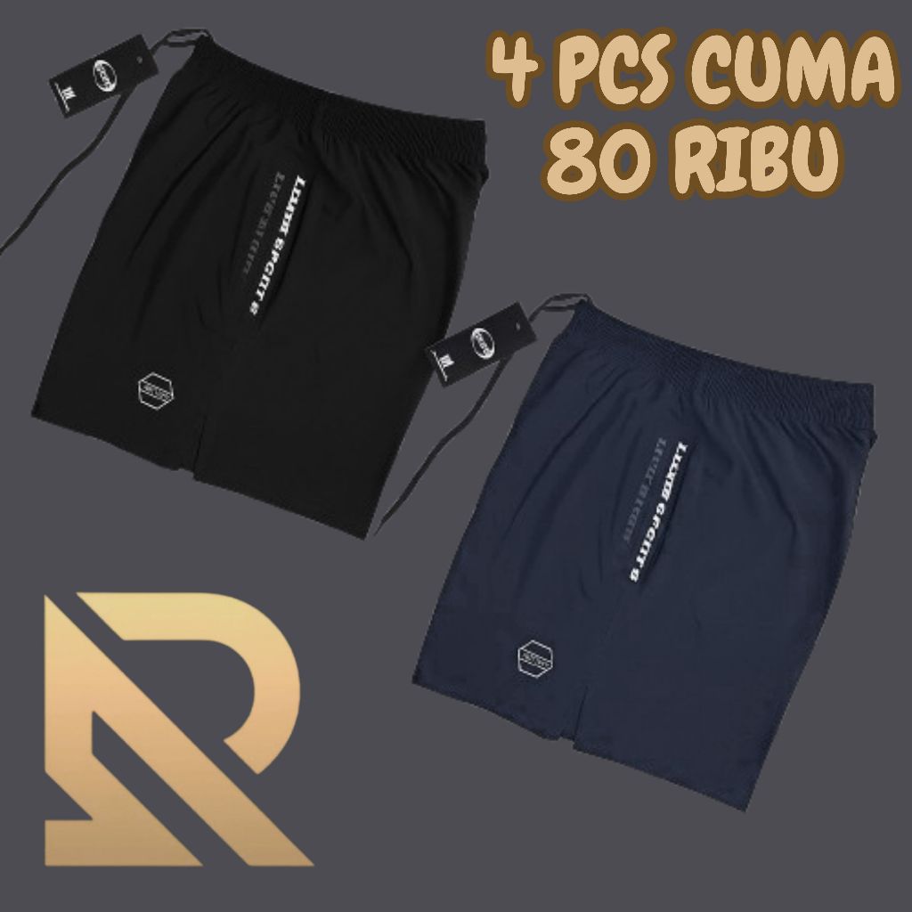 Celana Running Pria Lari Futsal Boxing Dryfit Elastis / Celana Boxing Murah