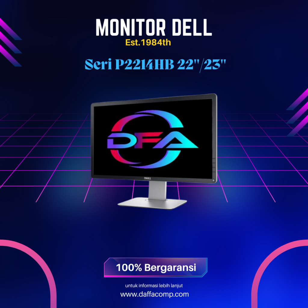Monitor Dell P2214HB 22 Inch 23 Inch Layar Full HD Murah Bergaransi