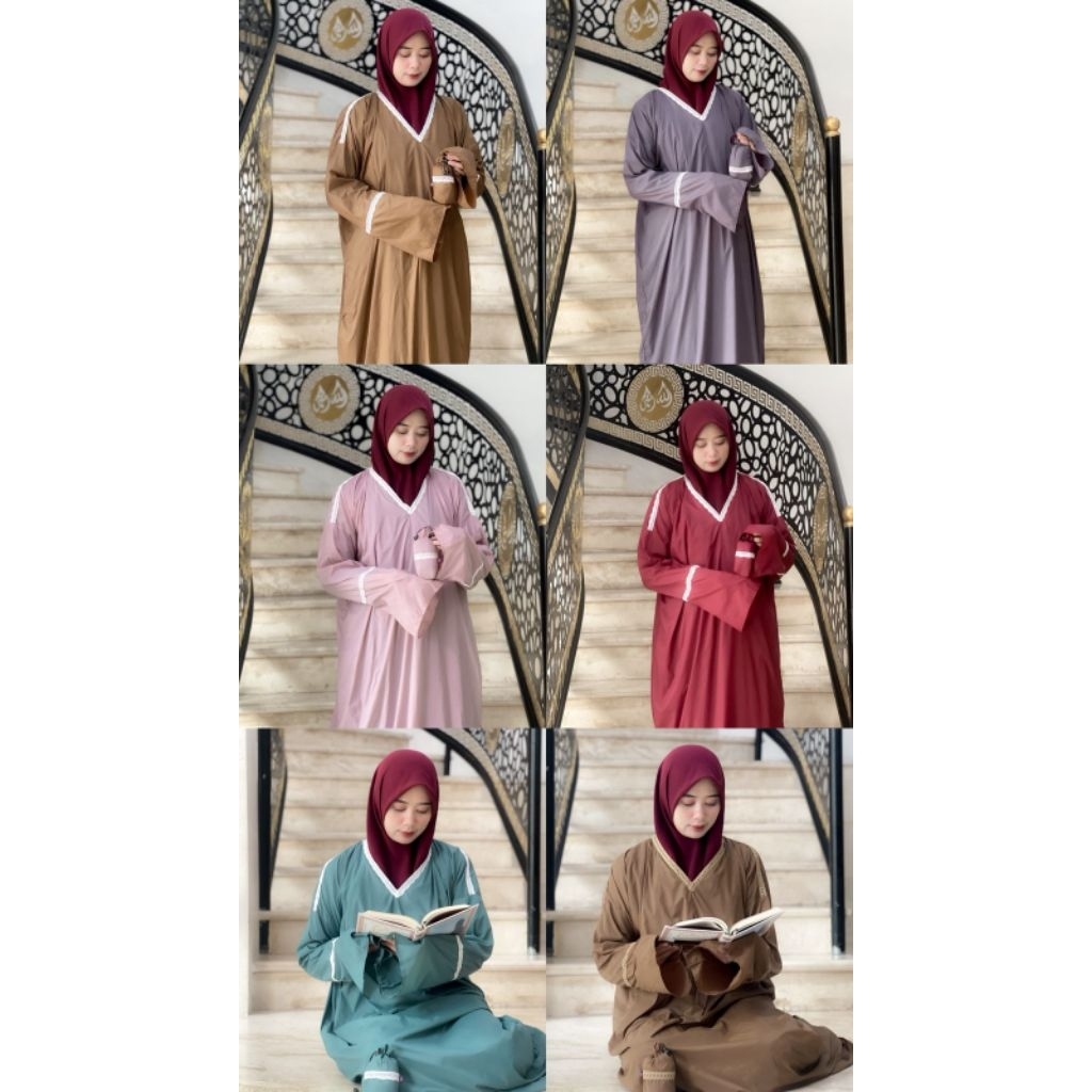 mukena / abaya sholat traveling mini pouch