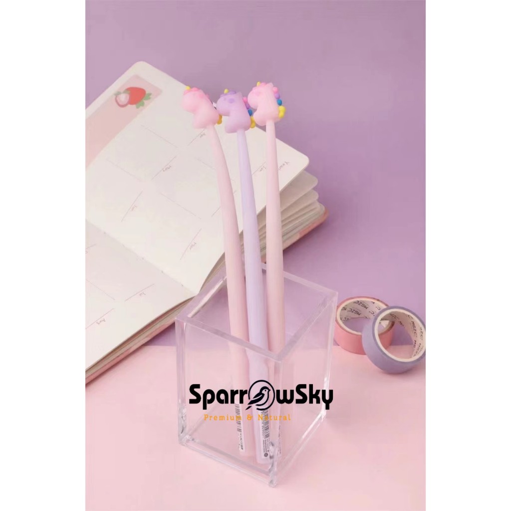 

SPARROW KUKI Pen Silikon / Silicone Pen / Pen Karakter Lucu Cantik SHAKE PEN UNICORN (7933)