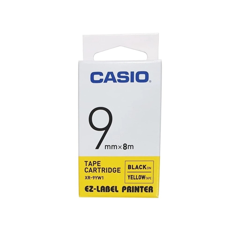 

Casio XR-9YW1-Label Tape - Printer - Kuning - 9 mm