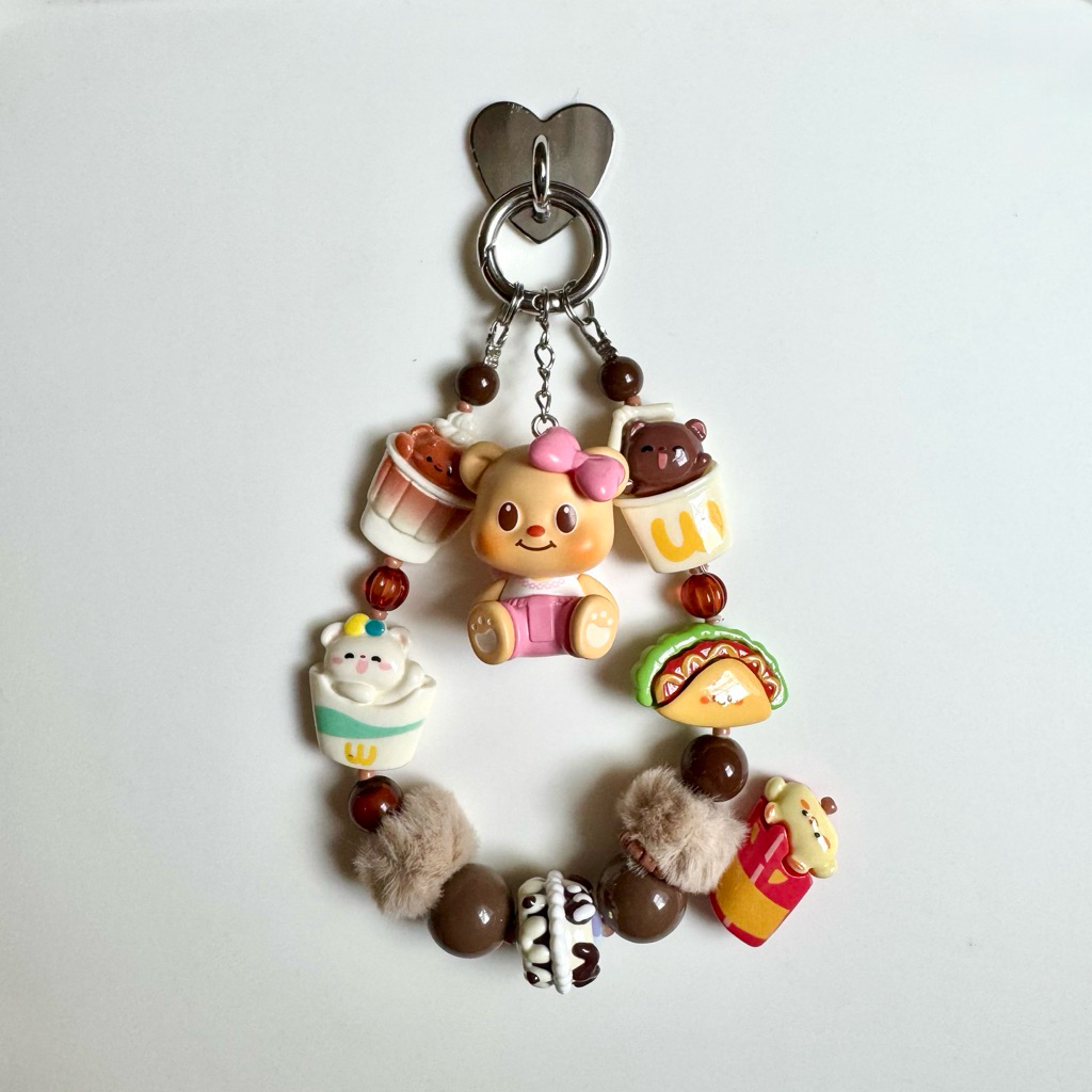 [Selected] Butterbear Strap Charm Bag Charm Phone Strap