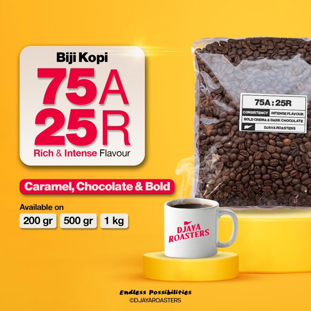 

Biji Kopi 75:25 Arabika Robusta Classic Coffee Espresso Roasted