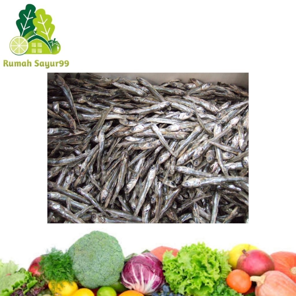 

Teri jengki Ikan teri jengki segar per Ons / 100g