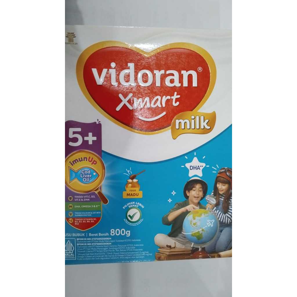 

VIDORAN XMART 5+ MILK RASA MADU 800GR