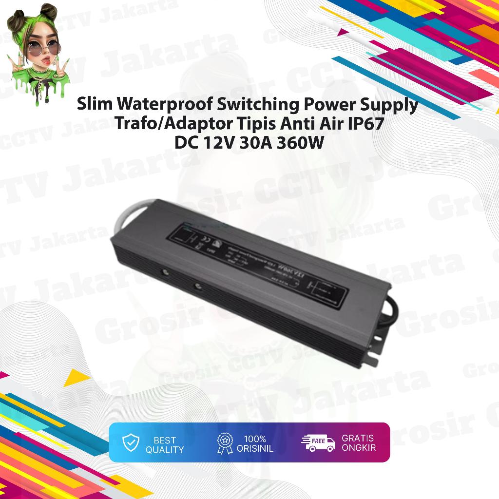 Maximus Slim Waterproof Power Supply Trafo Adaptor Outdoor IP67 12V 360W