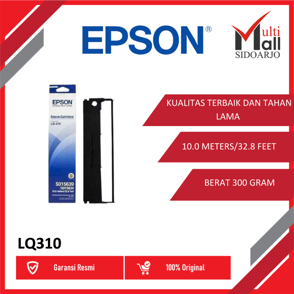 EPSON PITA RIBBON CARTRIDGE LQ-310 LQ 310 LQ310 ORIGINAL