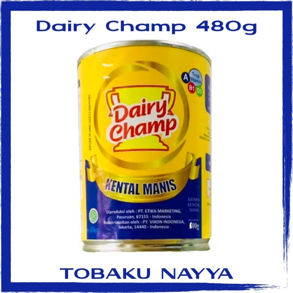 

Susu Kental Manis Dairy Champ 480g Kaleng - Krimer Kental Manis