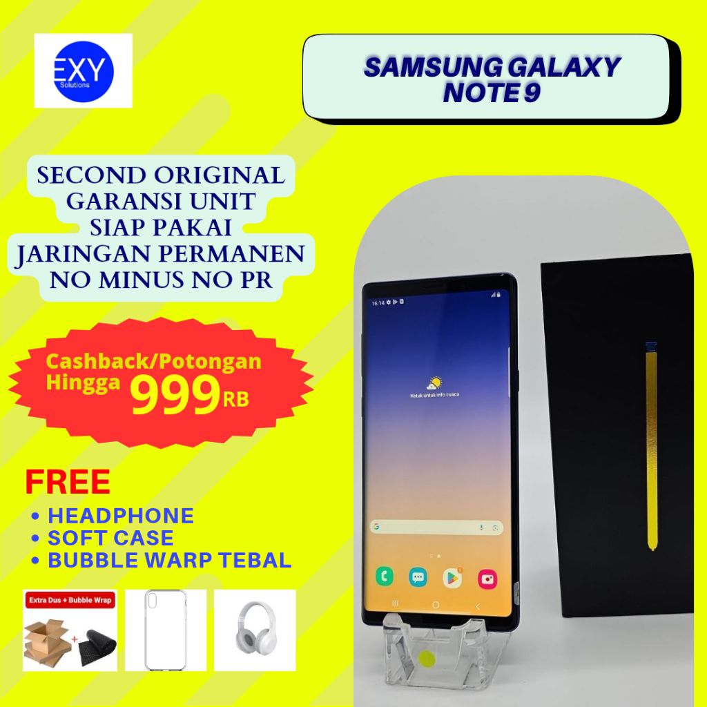 Samsung Galaxy Note 9 Ram 6 128 Second Original Siap Pakai