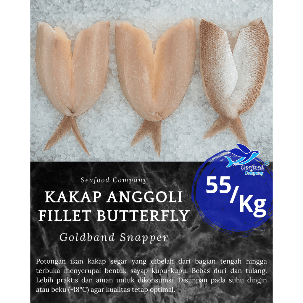 

Ikan Kakap Anggoli Fillet Butterfly 1 Kg