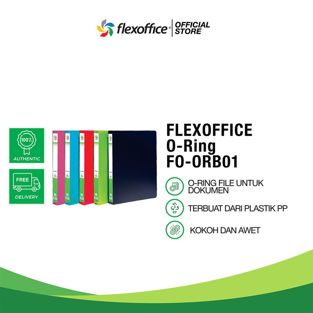 

FLEXOFFICE O-RING FO-ORB01 FILE FOLDER UNTUK DOKUMEN KANTOR TEBAL KUAT KOKOH TAHAN LAMA ANTI AIR