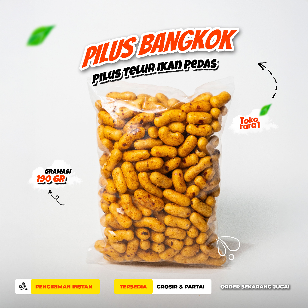 

Pilus Bangkok / Piluis kapsul Pilus Pedas / Telur Ikan Bangkok 190gr