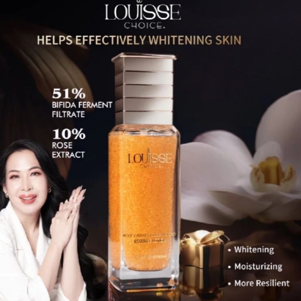 LOUISSE - ROSE Caviar Micro Essence Lotion 100 ML With Bifida Ferment Filtrate Vitamin C - Glutathio