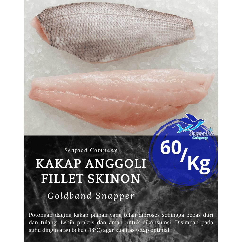 

Ikan Kakap Fillet 1 Kg - Skinon