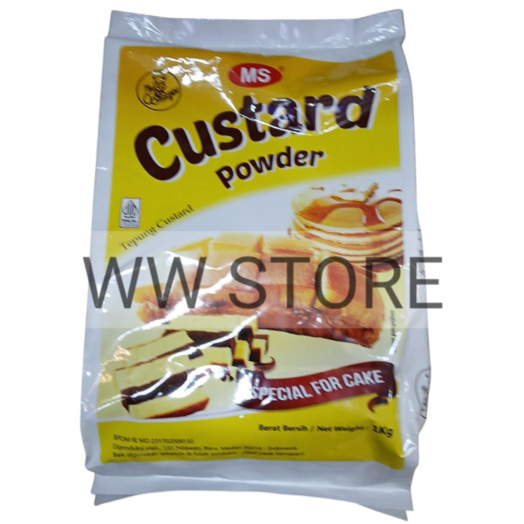 

Tepung khusus spesial untuk kue keik halal MUI MS Custard Powder SPECIAL FOR CAKE 1kg