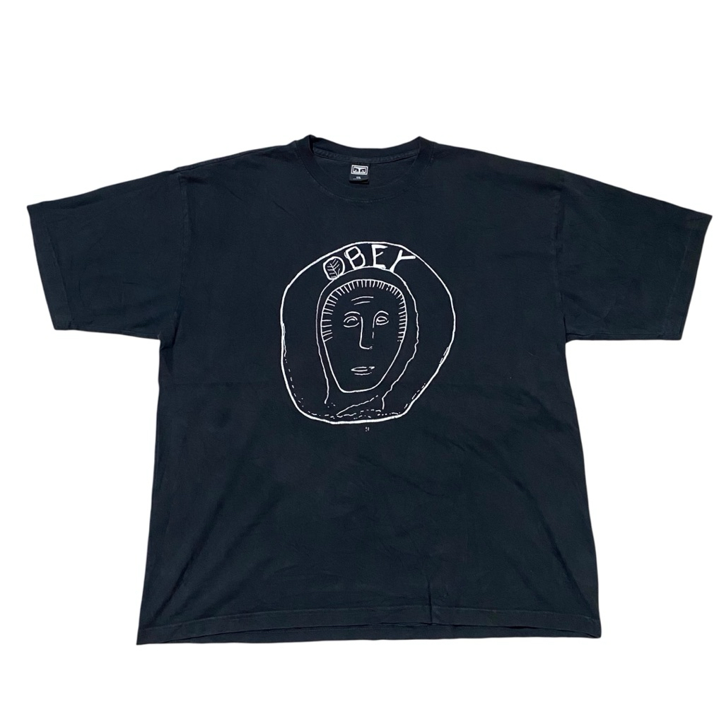 Obey phehistoric black tee