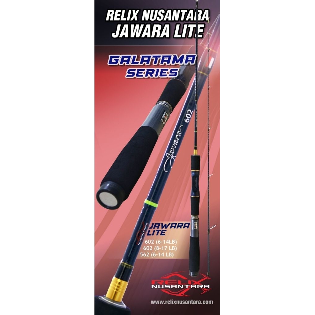 Joran Relix Jawara Lite 165 & 180 6-15LB dan 8-17LB (Ring Fuji)
