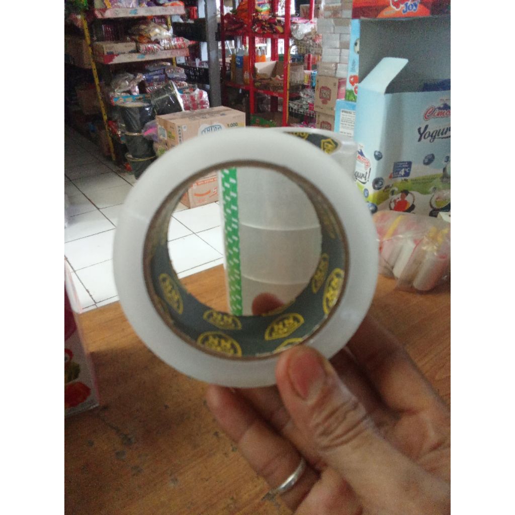 

lakban bening panjang 80yar solasiban besar cocok untuk per pakingan