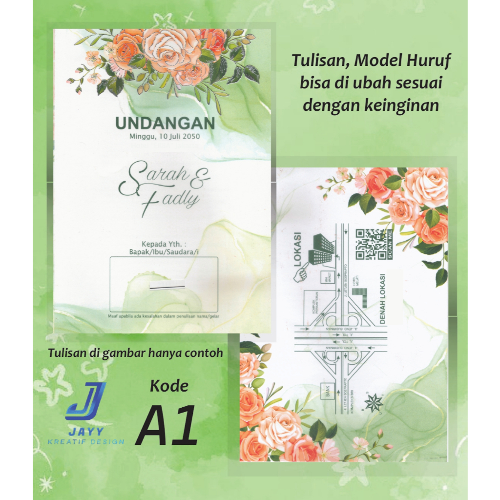 

Undangan PERNIKAHAN Blanko Cetak/Kosongan