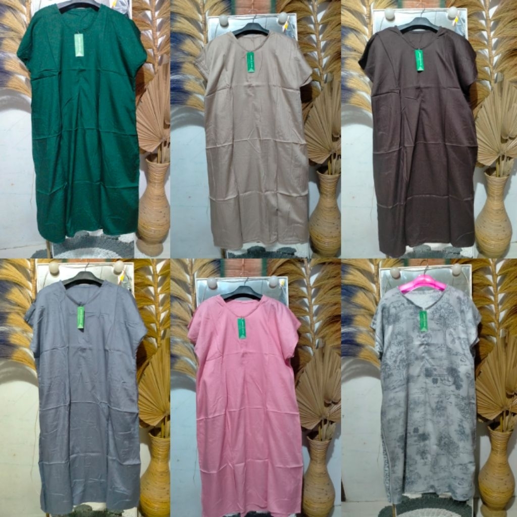 Daster Pendek Polos Jumbo/Daster Rayon Polos Jumbo Busui