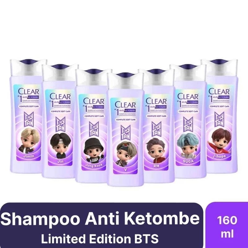 Clear Shampoo Complete Soft Care BTS TinyTan 160 Ml