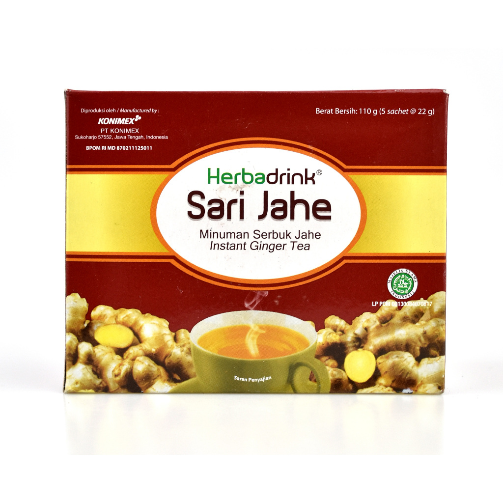 

Herbadrink Sari Jahe - Teh Jahe Sari Anget: Minuman Serbuk Penghangat Tubuh