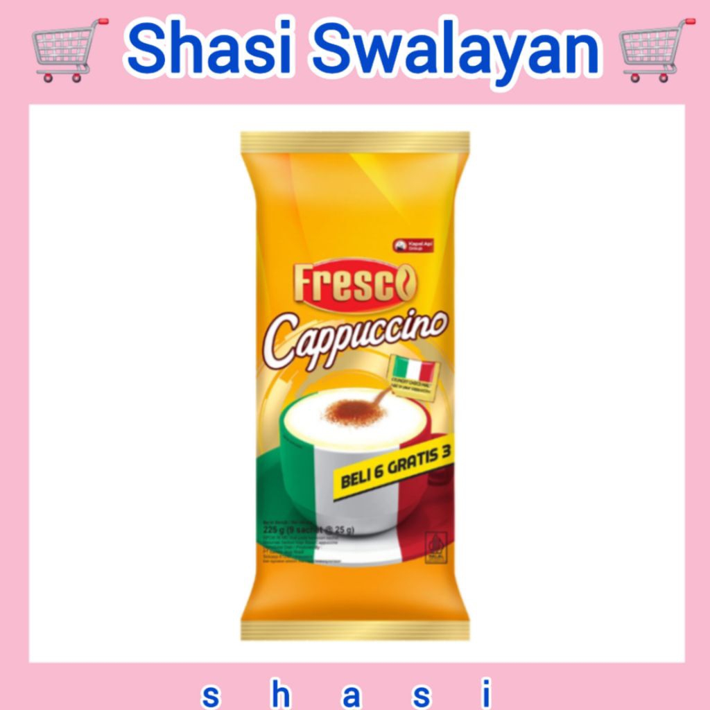 

FresCo Coffee Cappuccino 25 gr x 9 Sachet - Kopi Instan