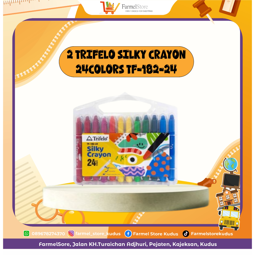 

Trifelo Silky Crayon 24Colors TF-182-24