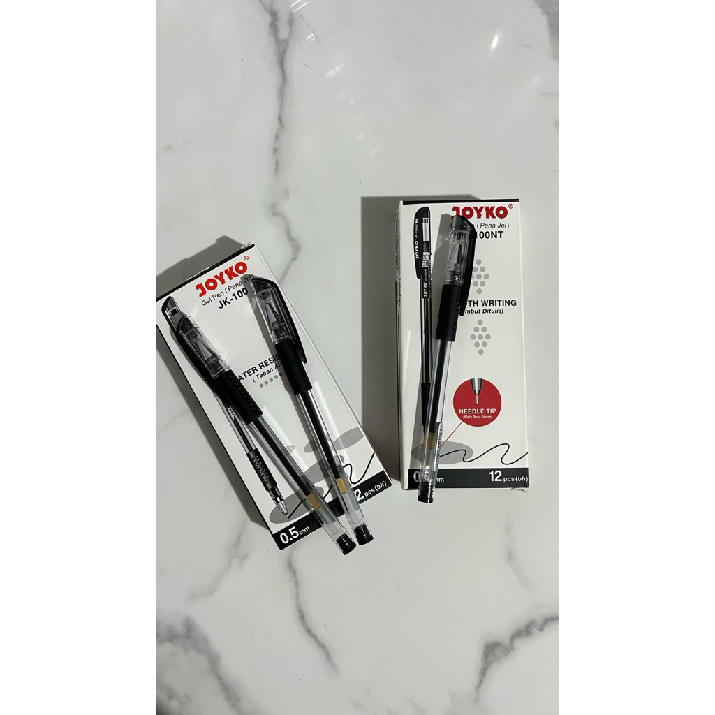 

PULPEN GEL/BOLPEN JOYKO HITAM 0,5 1 PACK 12 PCS