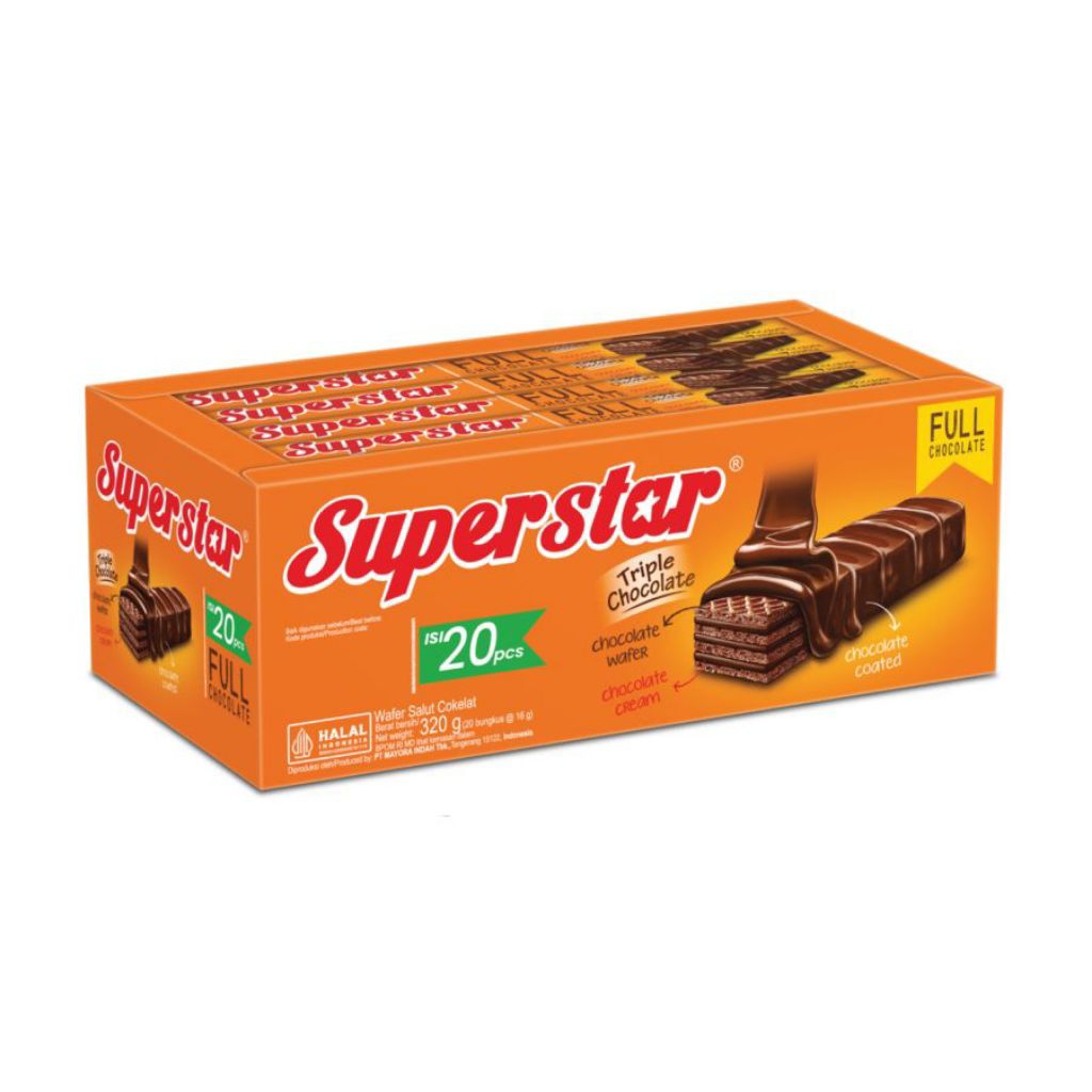 

SUPERSTAR FULL CHOCOLATE 12,5gr × 1 BOX ISI 20 PCS