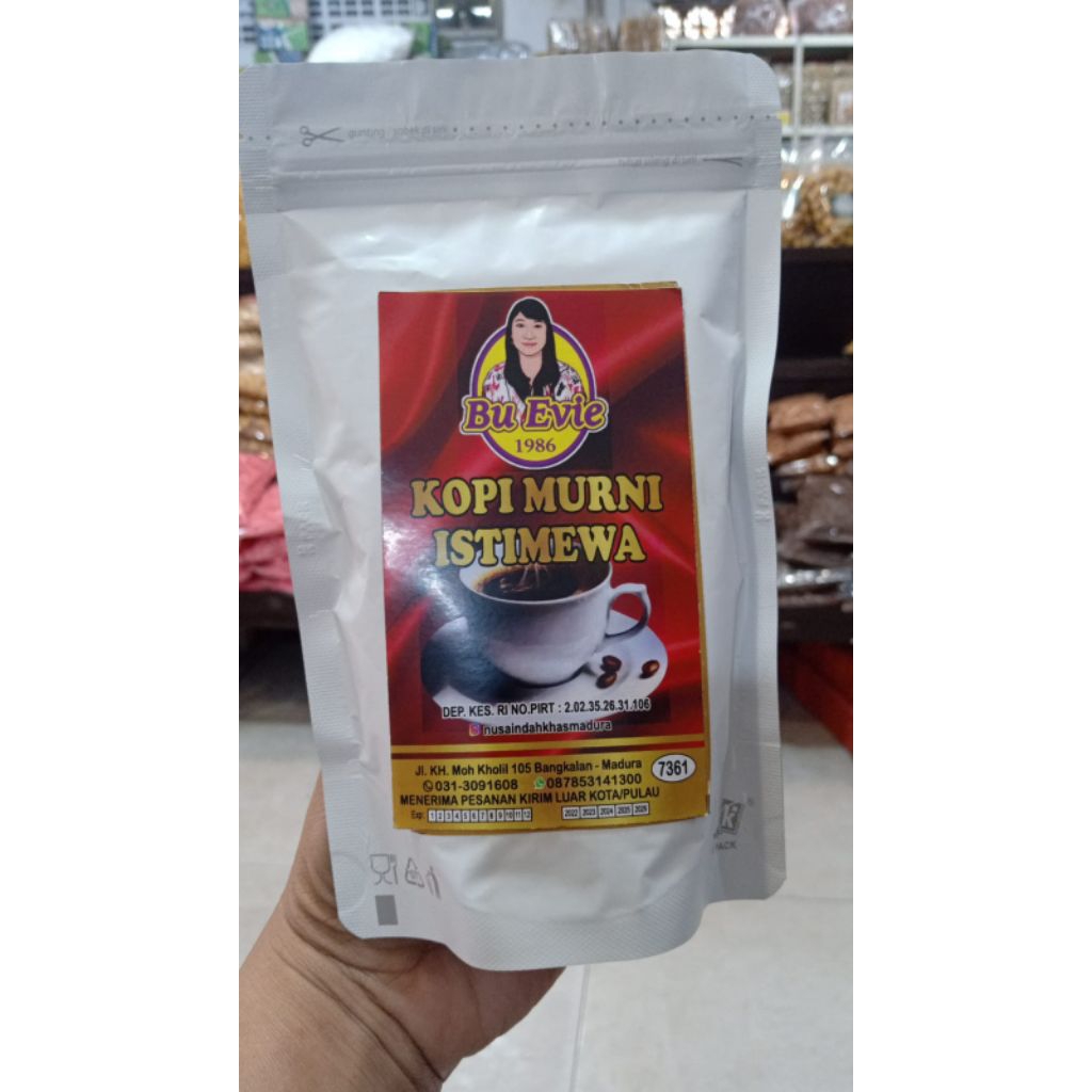 

Kopi Murni Istimewa Bu Evie 150gr