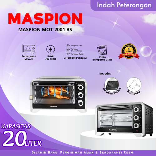 OVEN LISTRIK MASPION MOT-2001/OVEN MASPION / ALAT PEMANGGANG /OVEN MURAH / OVEN JOMBANG