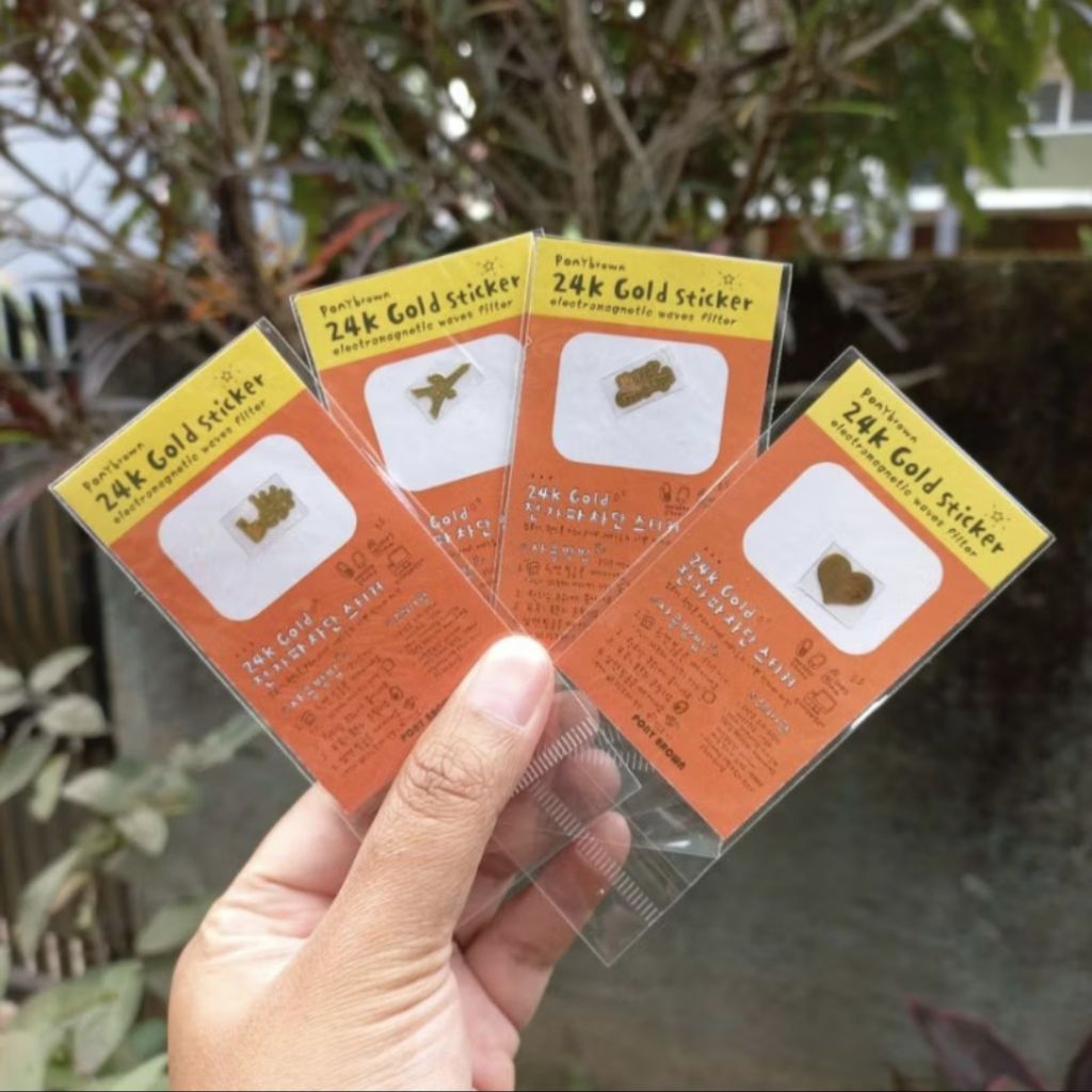 

Stiker Anti Radiasi Pony Brown 24K Gold Plating Sticker Termurah Se Indonesia