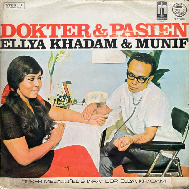 Piringan hitam vinyl - Ellya Khadam & Munif - Dokter & Pasien