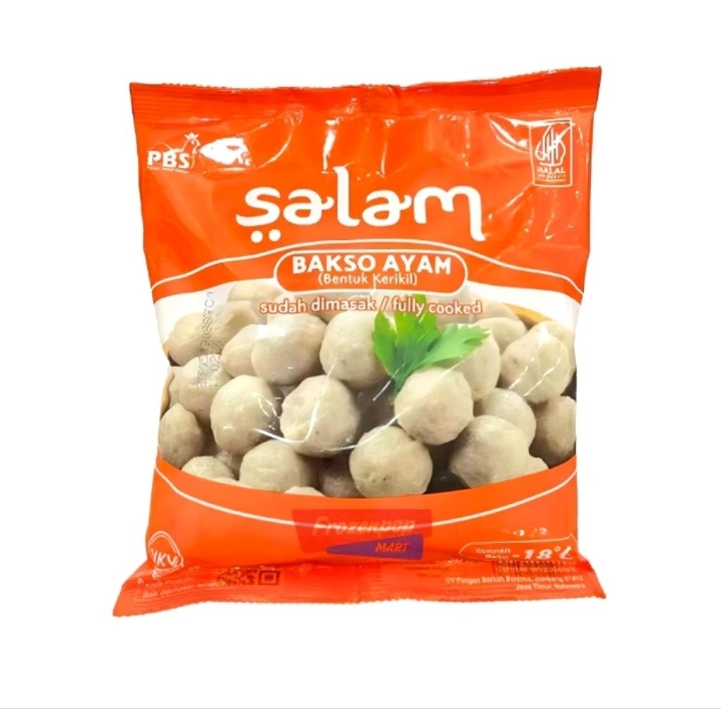 

Olahan makanan Beku Baso kerikil SALAM Bakso Ayam 500gr