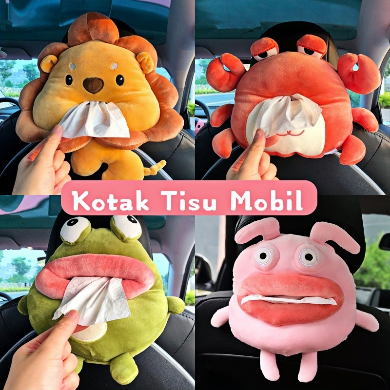 Boneka Tempat Tisu Mobil Lucu -  Tempat Tissue Mobil Unik untuk Anak & Keluarga