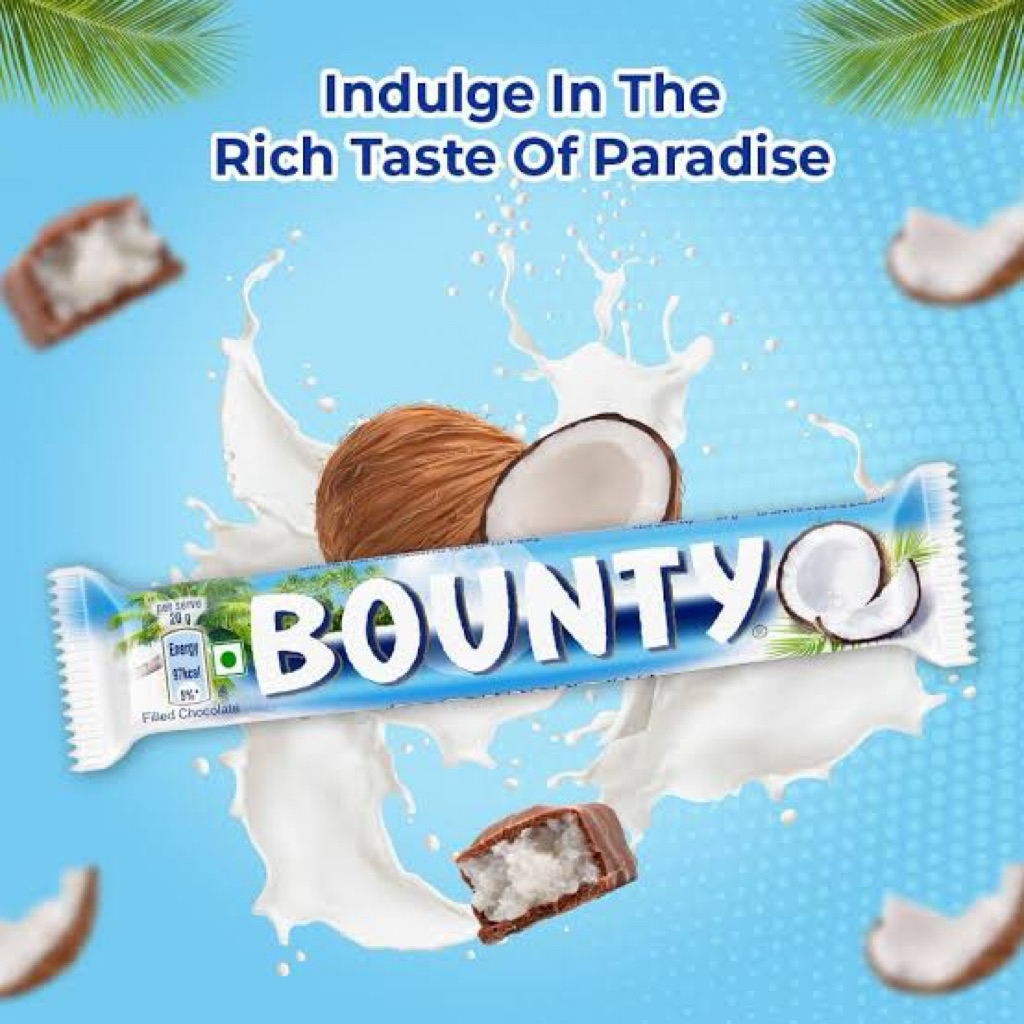 

Bounty Coconut Filled Milk Chocolate Bar