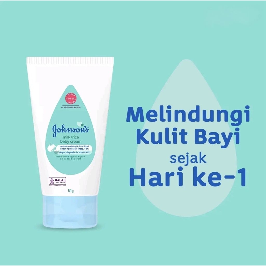 Johnson's Baby cream Milk & rice 50 gram