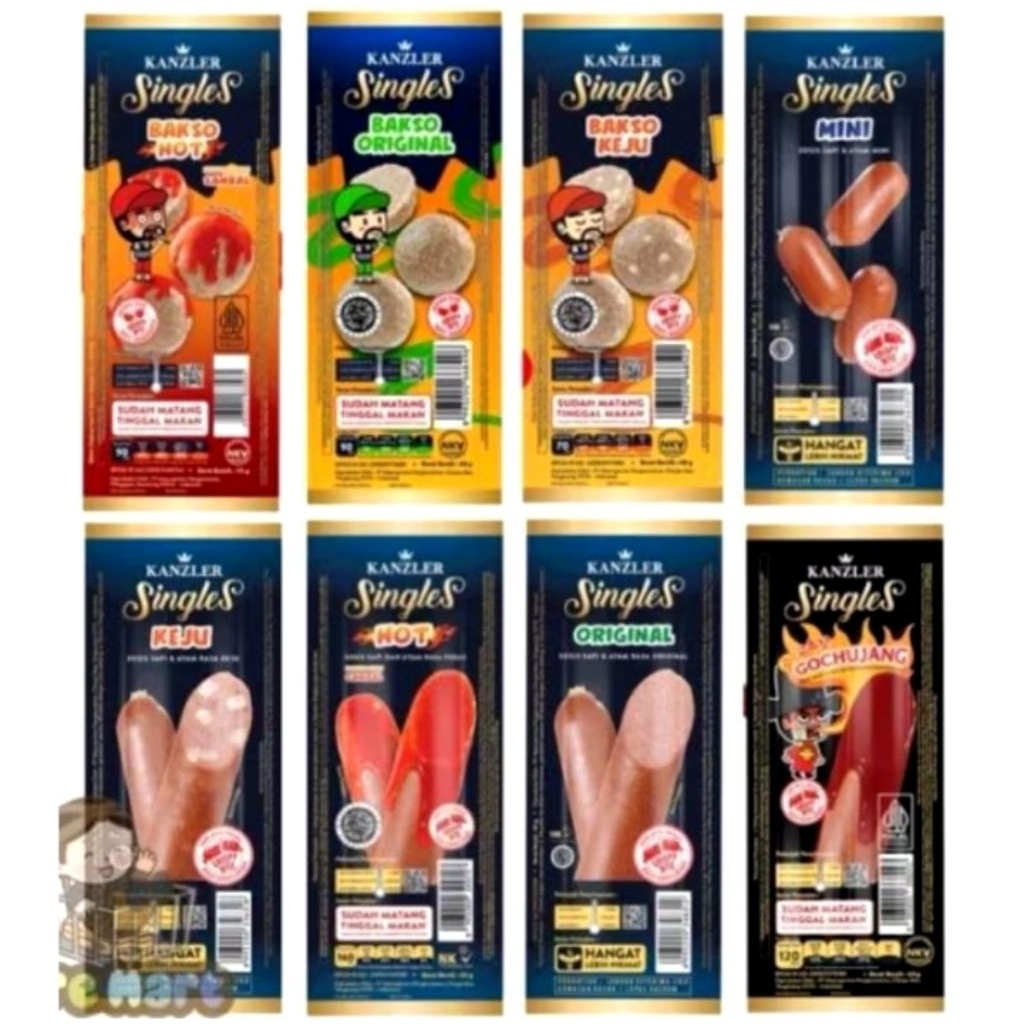 

KANZLER Sosis Sigles Ecer per satuan berat 65g