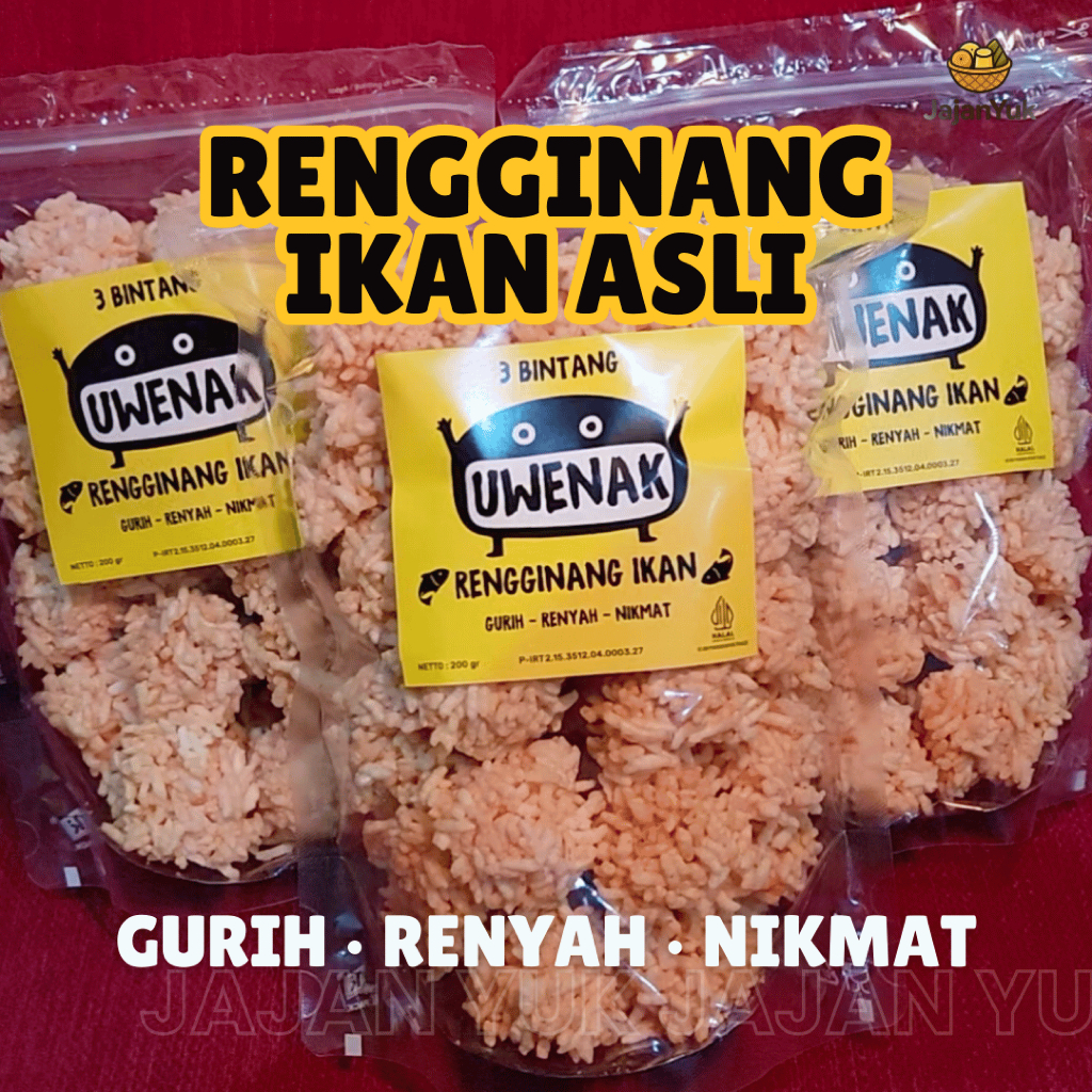 

Rengginang Ikan Enak Best Seller Oleh-oleh khas Indonesia