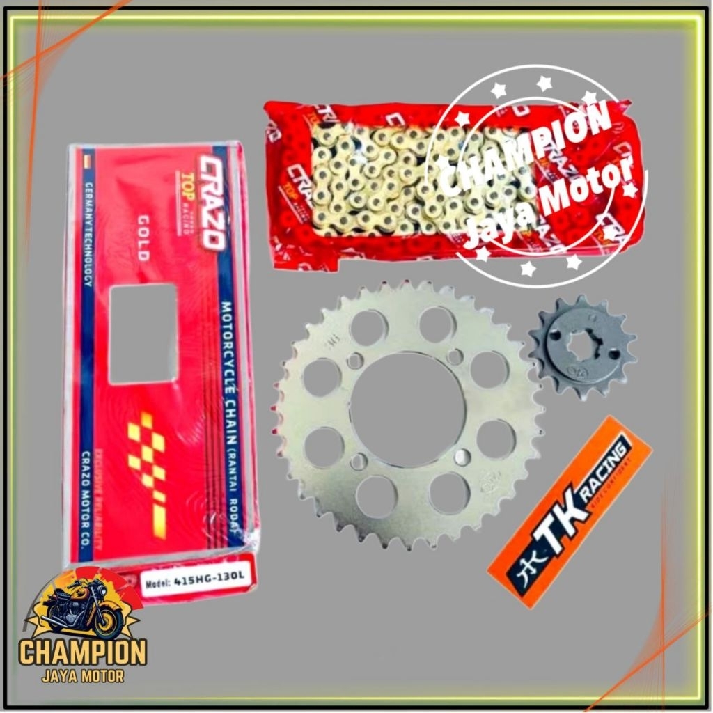 GEAR GIR SET 415 TK RACING JUPITER Z F1ZR VEGA RX KING MX LAMA MX NEW RANTAI GOLD CRAZO TOP RACING /