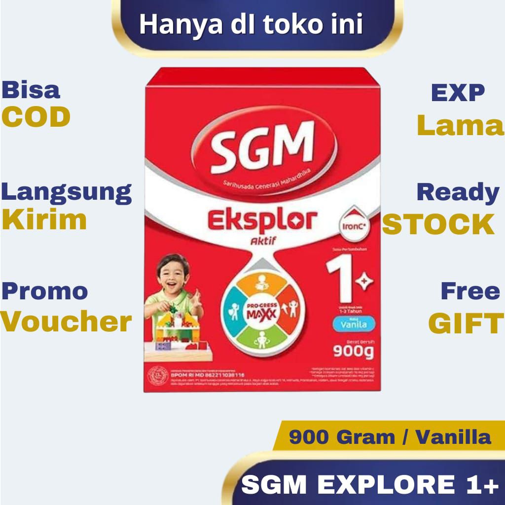 

Susu SGM Eksplore 1+ Varian Rasa Vanila Kemasan 900gr