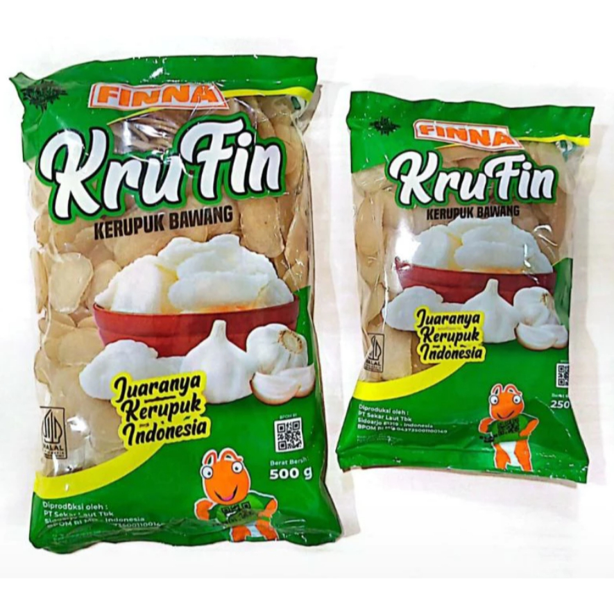 

FINNA | KRUFIN FINNA Krupuk Udang & Bawang 250 gr - 500 gr Krupuk Finna