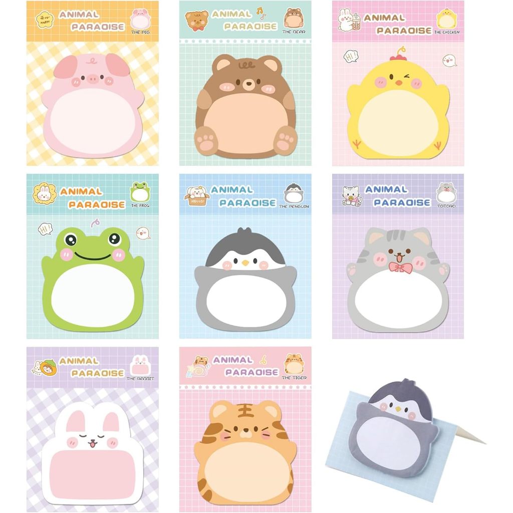 

20 Lembar Sticky Notes Motif Hewan Isi 20 Lembar-Tempelan Kertas Catatan Memo Mini Animal / Sticky Notes