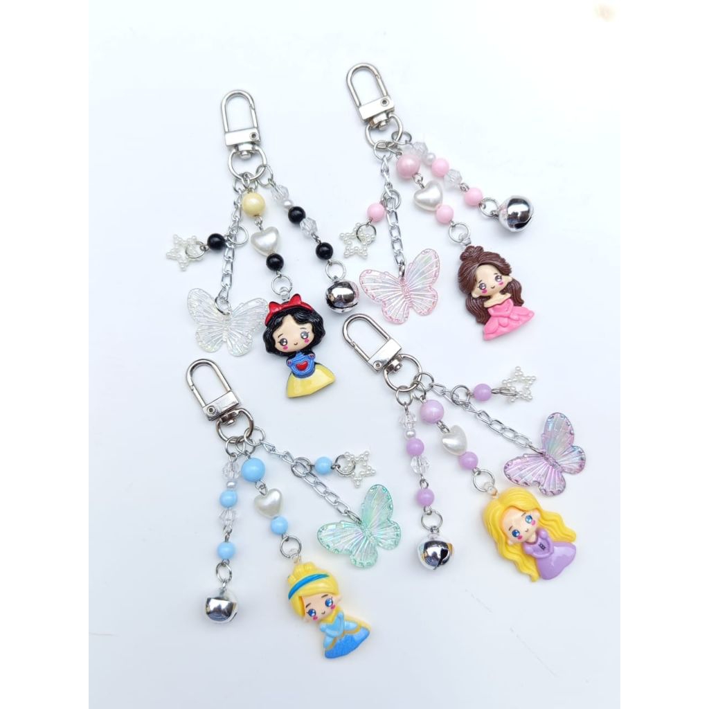 Gantungan Kunci Keychain Custom Nama Karakter Princess Gantungan Kunci Custom Nama Gantungan Kunci T