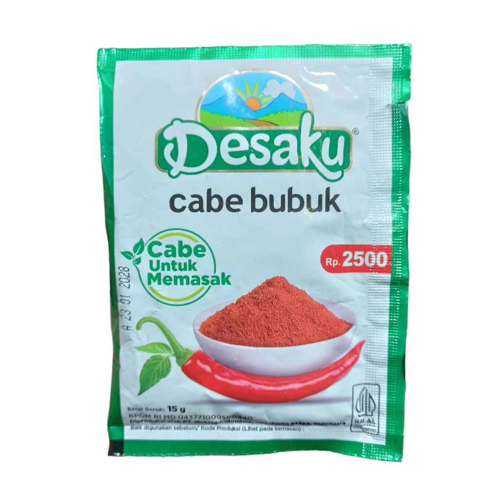 

Bumbu Rempah Desaku Cabe Bubuk Cabai Powder Chili Powder 15gr