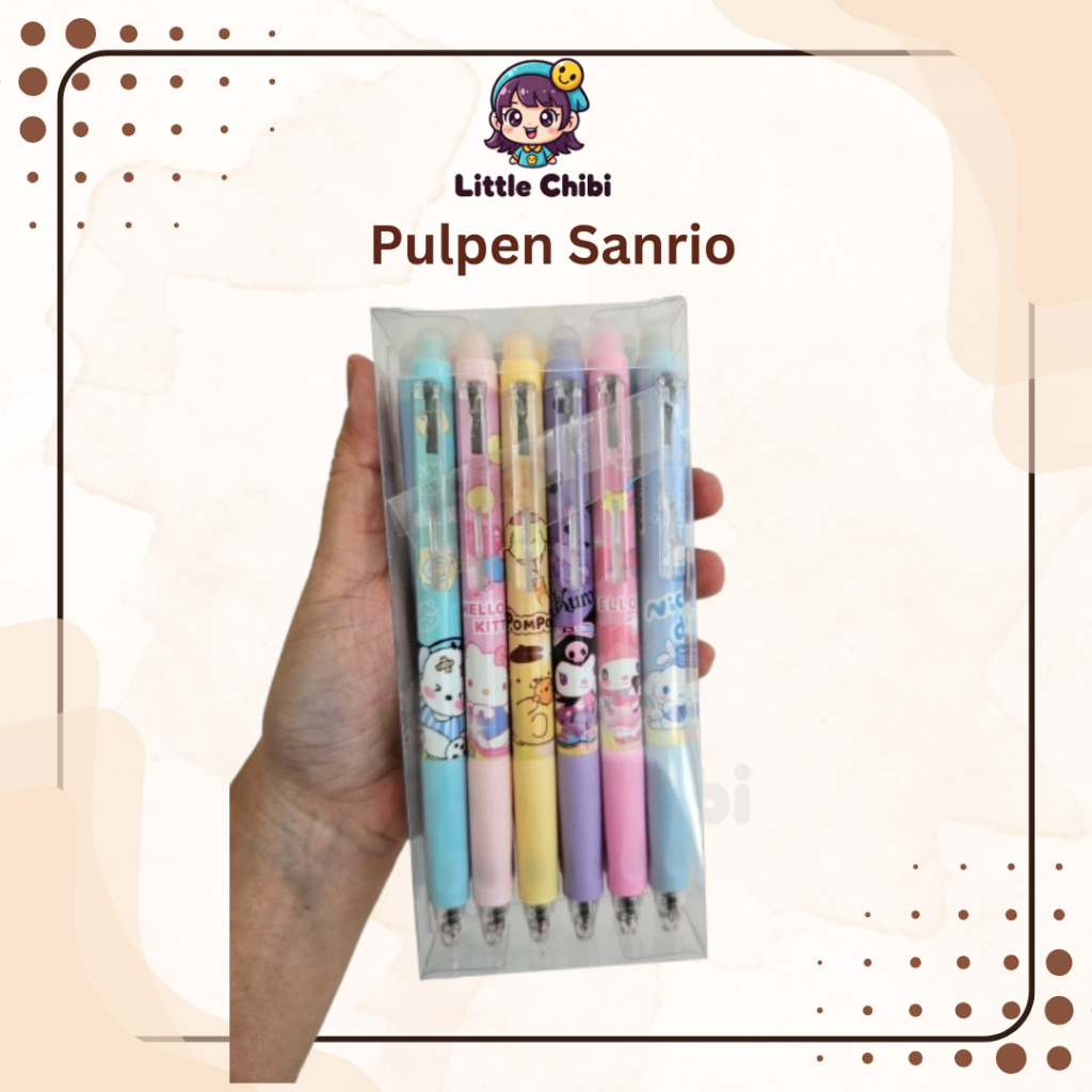 

LITTLE CHIBI - [12 PCS] Pulpen Erasable Bolpen Gel Hapus 0.5mm Hitam Pulpen Gel Hapus / Erasable pen bolpen bisa dihapus