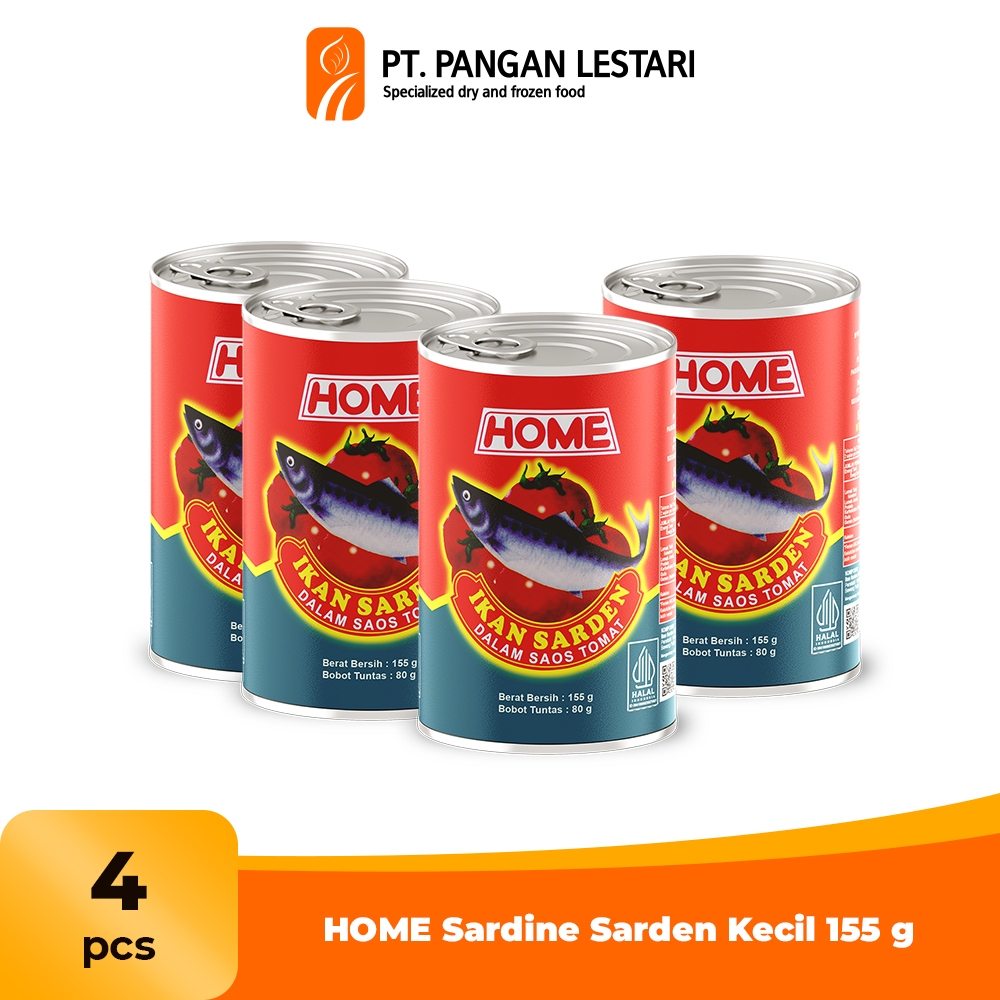 

HOME Sardine Sarden Kecil 155 gr - Single dan Multipack 4 pcs