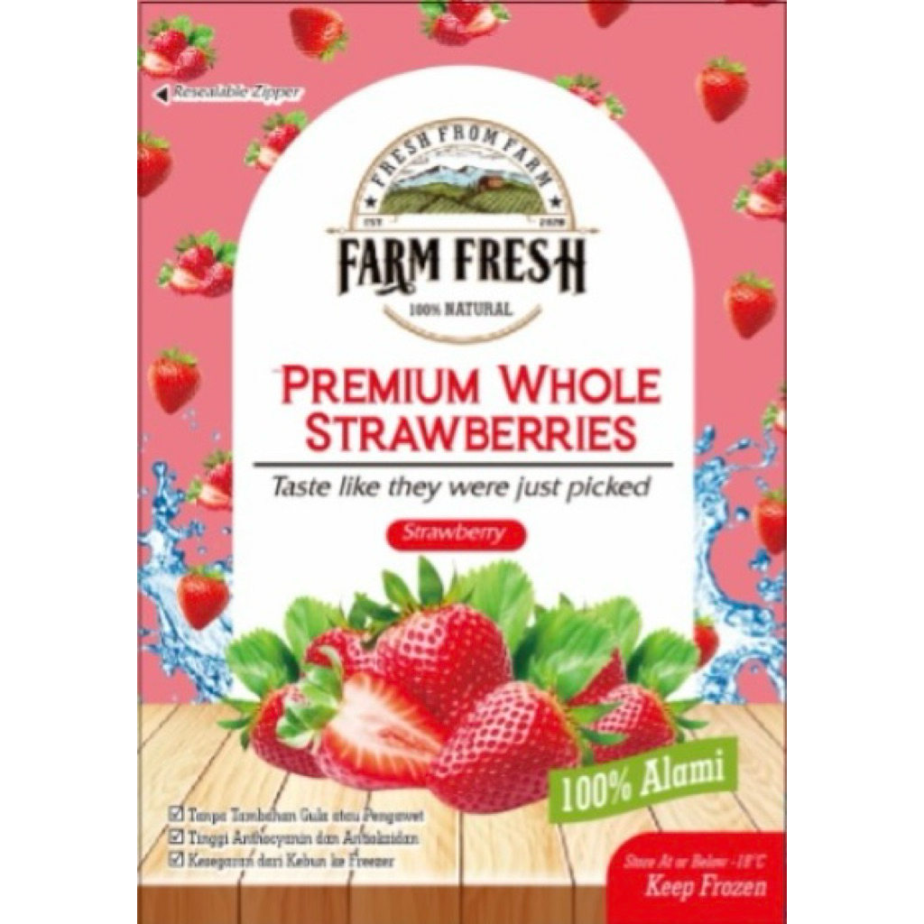

GROSIR 10 PACK FROZEN WHOLE STRAWBERRY
